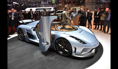 The Koenigsegg Plug-in hybrid 1500 hp Regera 2015 1